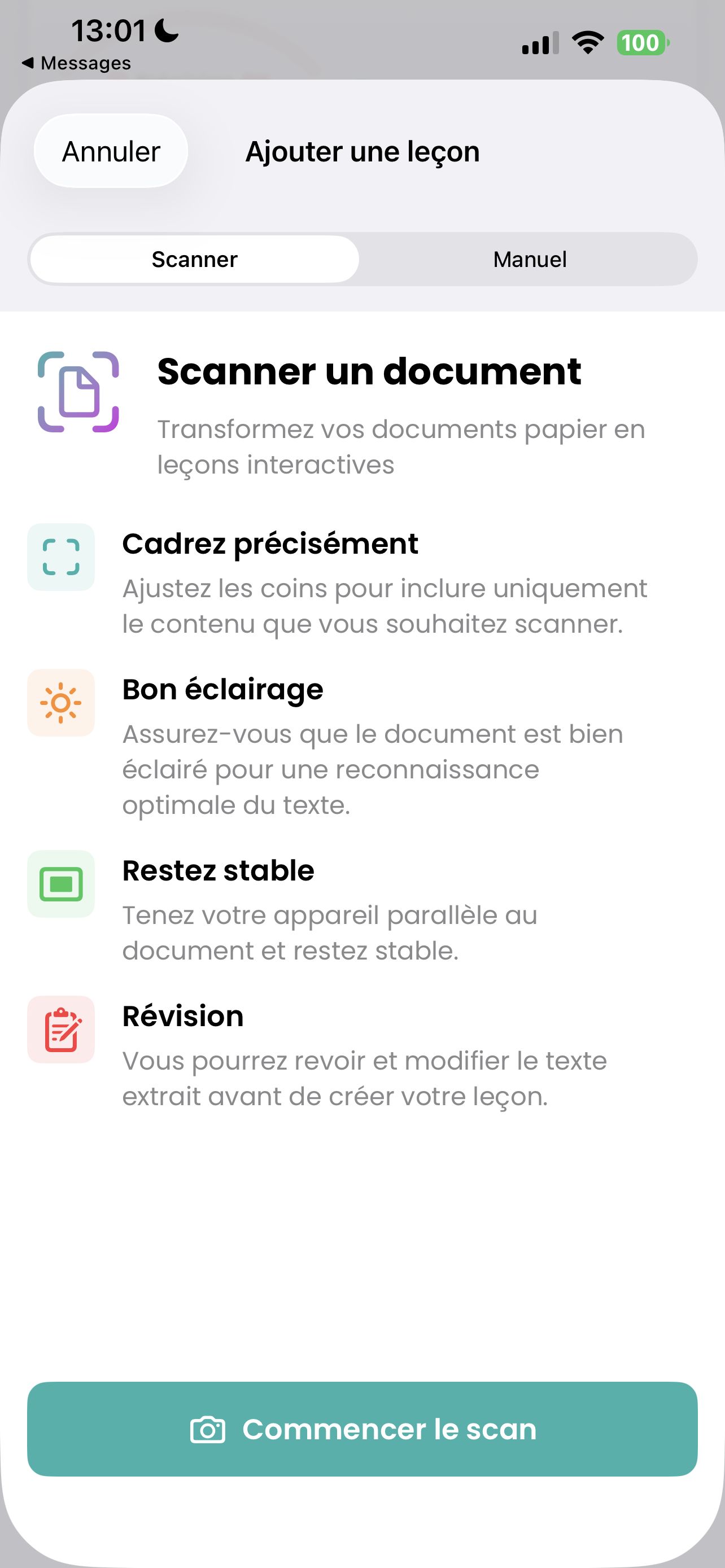 Scan a document